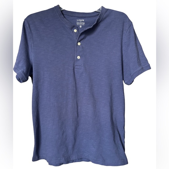 J. Crew Factory Other - J Crew slub cotton Henley tee blue